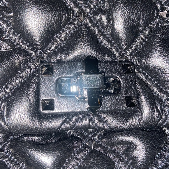 GORGEOUS Valentino Garavani Spikeme Black M Studded Leather CrossBd/Shlder Bag - Picture 5 of 13